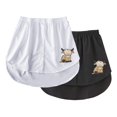 thumbnail image 1 of Gibobby faldas de lentejuelas para mujer inferior, falda de extensión de camisa de barrido con botones, extensión de camisa, capas, parte superior e inferior, paquete de 2(Caqui, XXXXXL), 1 of 5