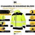 thumbnail image 3 of Chamarra Polar impermeable con reflejante alta visibilidad Talla Mediana Bk safety products, 3 of 8