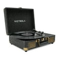 thumbnail image 4 of Victrola Venture Bluetooth Portable Mid-Century Modern Suitcase Record Player with 3-Speed Turntable & Built-in Speakers  | Black, 4 of 10