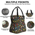 thumbnail image 3 of Pioneer Flower Floral Print Pattern Drawstring Lunch Bag Women - Drawstring Lunch Bag Insulated for Work Office - Stain-Resistant Large Lunchbags for Women with Multi-Pockets, 3 of 6