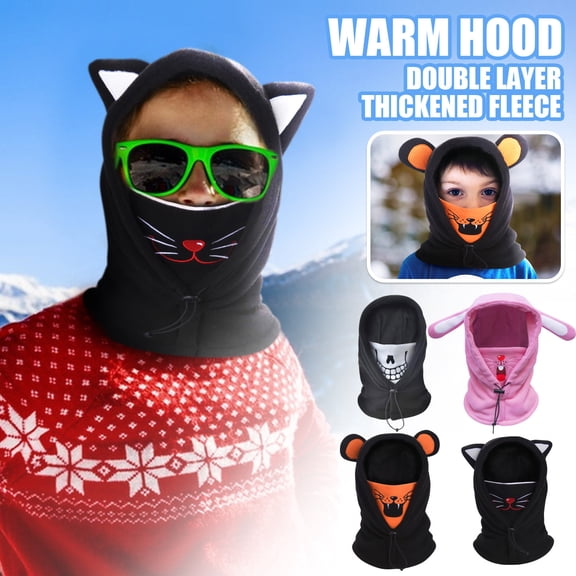 Balaclava Ski Mask,Full Face Coverage Windproof Fleece Mask,Essential Winter Gear for Motorcycling,Skiing,Snowboarding and Extreme Cold Saffron
