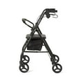 thumbnail image 4 of Medline Lightweight Aluminum Rollator, Folding Rolling Walker, 6" Wheels, 300lb Weight Capacity, Black Frame, 4 of 5