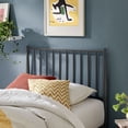thumbnail image 4 of Adair Spindle Metal Twin Platform Bed in Charcoal, 4 of 10