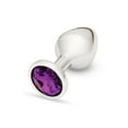 thumbnail image 2 of Me You Us Crystal Jewels Plug Anal en Verre, Grand, Violet, 2 of 4