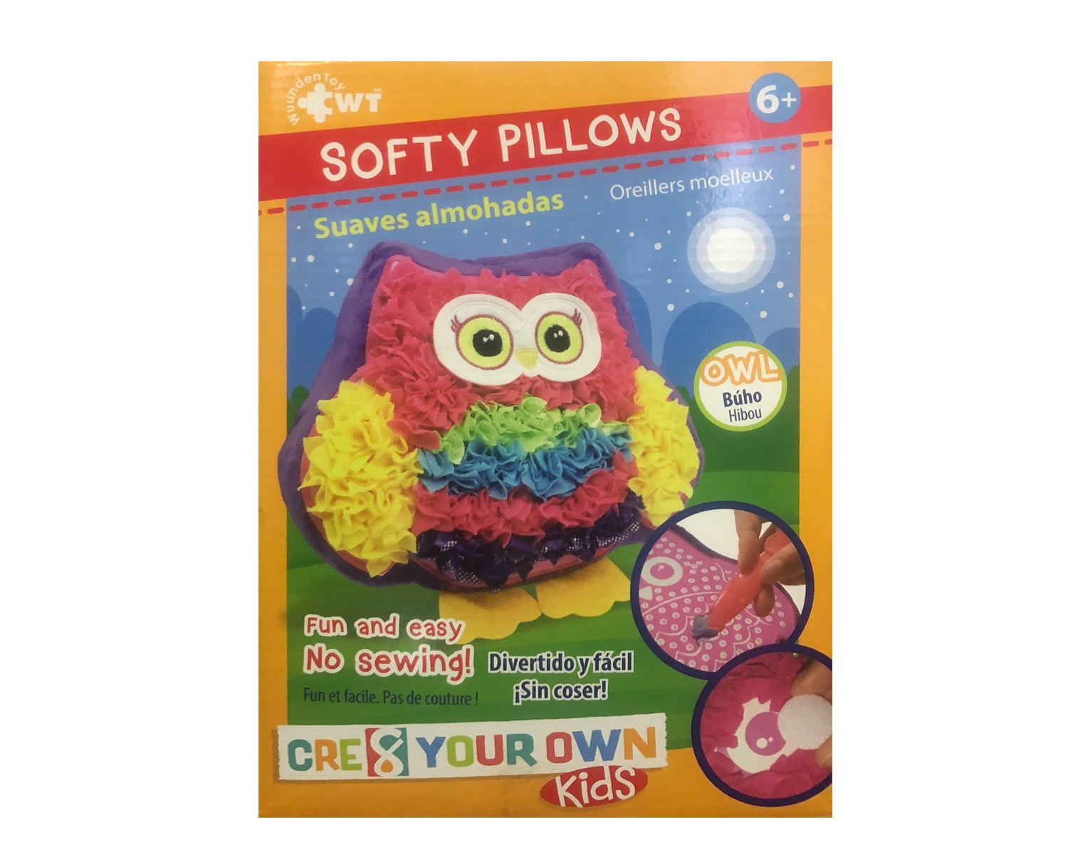 Plush Craft Owl Pillow Craft Kit by Wuundetoy