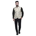 thumbnail image 4 of Atasi Floral Printed Nehru Jacket Mens Bandhgala Ethnic Jacket Party Wear Wedding Clothing-Small, 4 of 6
