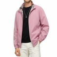 thumbnail image 7 of WIZUTIZ Men's Reversible Jacket Plaid Zip Up Loose Thin Sports Coat Polyester Spandex Waterproof Windproof for Hiking Camping Outdoor Daily Mens Fashion, 7 of 7