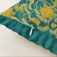 thumbnail image 3 of Vargottam Floral Design, Decorative Cushion Covers 18x18 - 100% Cotton Twill Set of 2 with Ruffle Edges, Farmhouse Print, Concealed Zipper Closure, No Fillers, 3 of 6