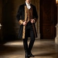 thumbnail image 2 of Mens Gothic Victorian Coat Medieval Steampunk Tailcoat 18th Century Regency Vintage Jacket, 2 of 9