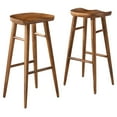 thumbnail image 2 of Saville Backless Wood Bar StoolsSet of 2 in Walnut, 2 of 10