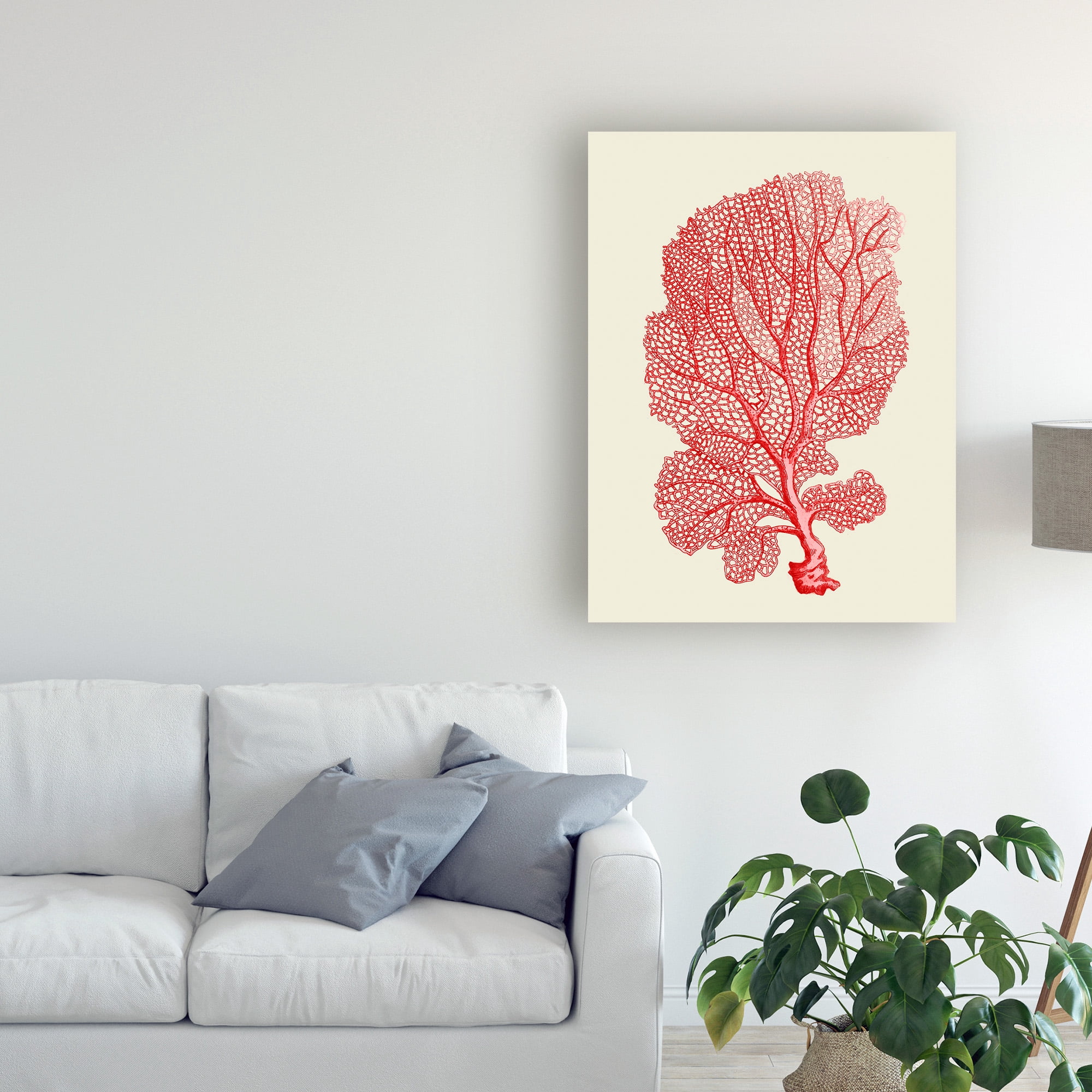 Trademark Fine Art 'Red Corals 1 b' Canvas Art by Fab Funky