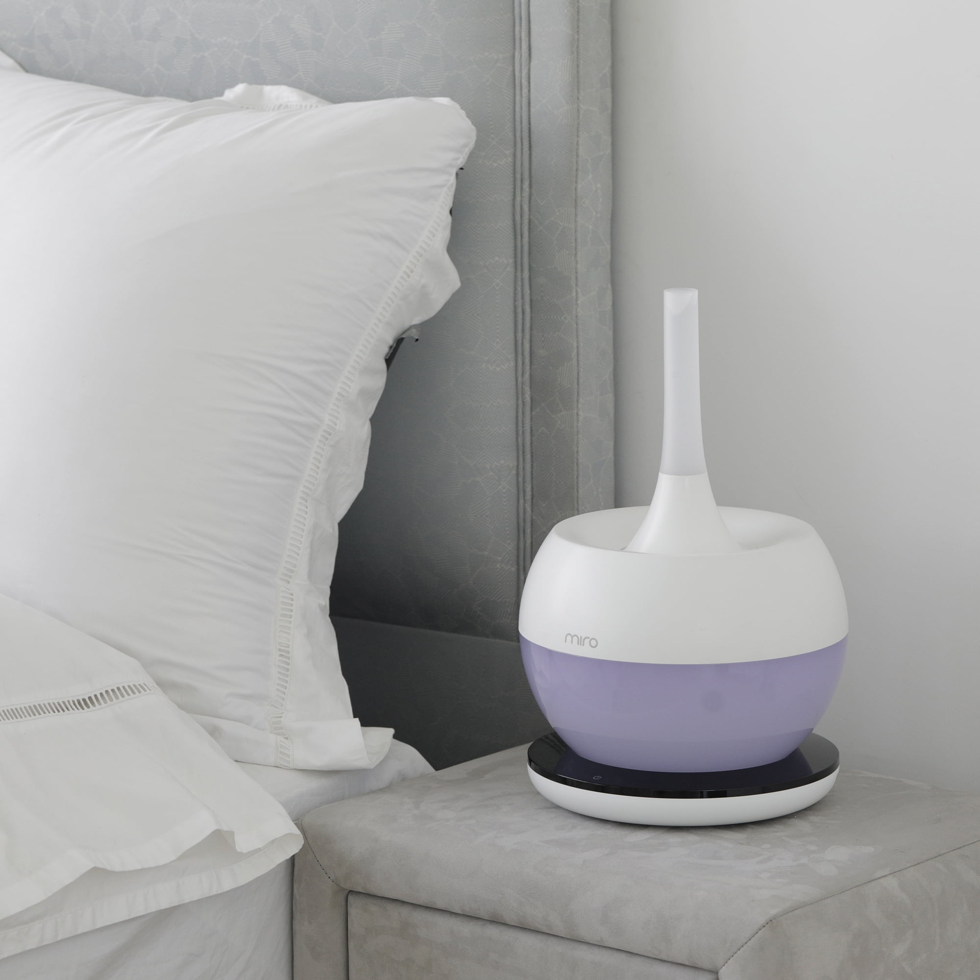 MIRO-NR08M Completely Washable Modular Sanitary Humidifier, Large room, Easy to Clean, Easy to Use, Luma Touch - Premium Cool-Mist Humidifier. Touch Control Colorful LEDs, Powerful humidification
