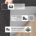 thumbnail image 6 of JAATOP Doormat Indoor 24"x 36", Dirt Trapper Entryway Rugs, Washable Welcome Mat for Inside, Entryway Rug Floor Mats Machine Washable, Dark Gray, 6 of 9