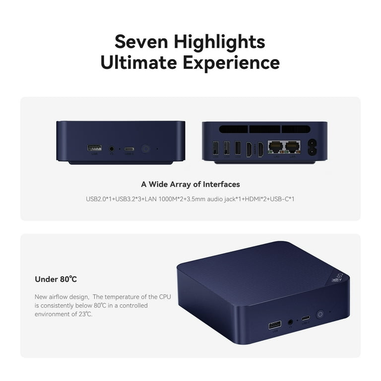 Beelink Mini PC EQ13 Intel 12th Alder Lake-N100 16GB DDR4 Beelink Mini PC EQ13 Intel 12th Alder Lake-N100 16GB DDR4
