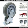 thumbnail image 2 of Snap-Loc SLAC6SDSP 6 in. Super-Duty Polyurethane Swivel Caster, 450 lbs, 2 of 4
