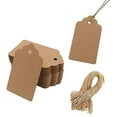 thumbnail image 1 of Etiqueta de cabeza de flor de papel kraft ondulado de 100 piezas, sin cuerda, yute Natural de 100 piezas, 1 of 7