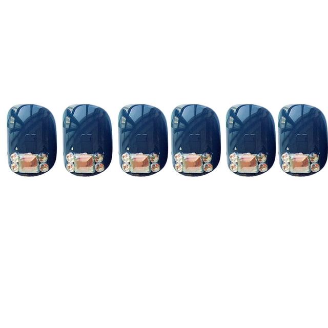 Jumpingount Presione las uñas postizas con tipo de pegamento Extraíble Parche de manicura artificial Decoraciones Pulido Puntas de uñas postizas Juegos de manicura Jumpingount CE012450-00B