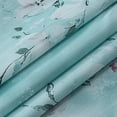 thumbnail image 4 of Dainty Home Teal Cascading Floral Fabric Shower Curtain with 12 Metal Rollerball Hooks – 3D Textured Design, Water-Repellent, Machine-Washable Bathroom Curtain, 70" x 72", 4 of 6
