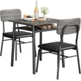 thumbnail image 1 of Qinaqin 3 Piece cm de Profundidadining Mesa Set para 2 Madera Kitchen con Almacenamiento Rack y a Upholstered Chairs Pequeño Cuadrado Metálico Legs Support de, 1 of 7