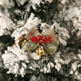 thumbnail image 3 of Mini Christmas Bow Decorations Green & Red Burlap Wreaths Bows Small Christmas Tree Bows for Wedding Party, 3 of 5