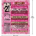 thumbnail image 6 of 21st Birthday Gifts For Her, Daughter Gifts, Mom Birthday Gifts From Daughter, Dad Birthday Gifts From Daughter, Gifts For Daughter,21st Birthday Gifts, Daughter Gift From Mom 60"x50", 6 of 6
