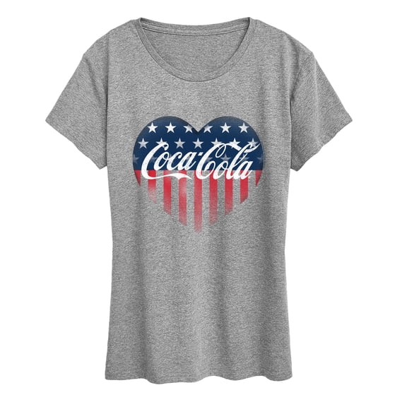 Coca-Cola - USA Heart - Women's Short Sleeve Graphic T-Shirt