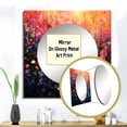 thumbnail image 3 of Designart "Rhapsodic Vinyl Record I" Music Multi-Color Large Square Mirror - Square Bedroom Mirror Printed Wall Decor - Modern Square Printed Wall Mirror Art, 3 of 5