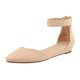 thumbnail image 1 of Zapatos planos con cuña baja y correa en el tobillo para mujer DREAM PAIRS talla 7.5, 1 of 7