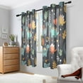 thumbnail image 2 of Yayeee Window Curtains Set of 2 for Living Room Light Filtering 63"x42", Cute Dinosaur, 2 of 7