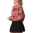thumbnail image 2 of Sudadera de Halloween con Lentejuelas para Mujer, Larga, Purpurina Brillante, Calabaza, Fantasma, Suéter Feo de Halloween. Color Rubor XL, 2 of 10