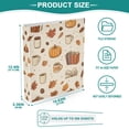 thumbnail image 3 of FORMRS 3 Ring Binder 1.5 inch with Pockets Set of 2 Clip Board 200 Sheets Capacity, Fall Beige Pumpkin, 3 of 8