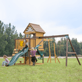 thumbnail image 5 of Dolphin Playground wooden Swing Set with Slide - Sturdy Backyard Playset for Toddlers & Kids, Easy Assembly, 5 of 8