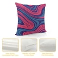 thumbnail image 4 of SHANXI Throw Pillow Covers Texture Print Cushion Cover Pillow Cases for Home Sofa Bed Chair Car Office Decorative 24x24in, 4 of 5