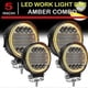 thumbnail image 2 of 4X LED Work Light Pods Round Amber Spot Combo Light Amber Fog Lamp for Jeep Off Road SUV, 2 of 5