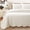 Off-White, variant on Cozy Line Victorian Medallion Matelasse Scalloped Edge 100% Cotton 3-Piece White Quilt Bedding Set, King