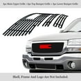 thumbnail image 2 of APS Premium Stainless Steel Black 8x6 Horizontal Billet Grille Compatible with GMC Sierra 1500 2500 3500 2003-2006 & 07 Classic Style with Logo Show Combo N19-J62976G, 2 of 7