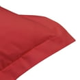 thumbnail image 4 of Flxxie 2 Pack Microfiber Euro Pillow Shams, Ultra Soft European Throw Pillow Covers, Decorative Square Pillow Cases, 26" x 26", Wine Red, 4 of 5