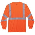 thumbnail image 2 of Ergodyne GloWearÂ® 8391 Type R Class 3 Long Sleeve T-Shirt, Orange, M, 2 of 2