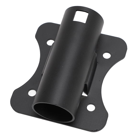 Heavy Duty Stainless Steel Satellite Dish Pole Mount Adapter Outdoor Antenna U Bolt Clamp Bracket Kit Compatible with Starlink V2 Internet Kit Satellite 3.9 x 3.5 inches / 10 x 9 cm Base Black