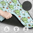 thumbnail image 3 of Naloa Cute Floral Frog Car Foot Mat Set of 4 Pieces - Universal Floor Liner Neoprene Full Set Floor Mats for Cars Trucks SUV, 3 of 7