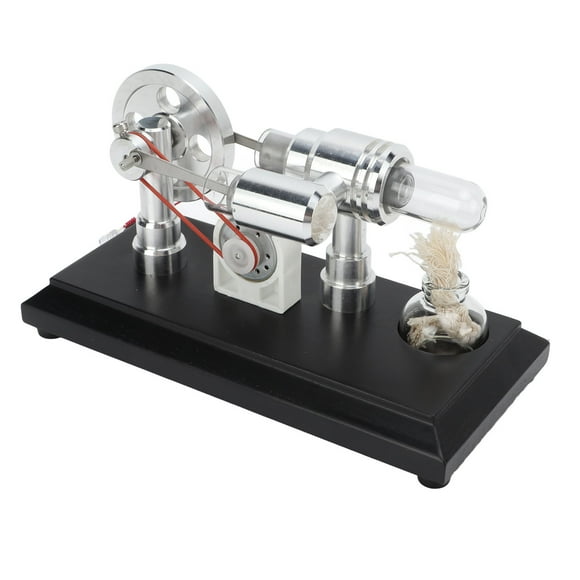 Stirling Engine Motor Model, Exquisite Simple Operation Stirling Engine Model Kit For Class Presentation For Science Projects