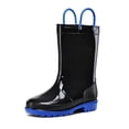 thumbnail image 2 of Bocca Kids Black Rain Boots for Toddler Boys Sizes 4, 2 of 5