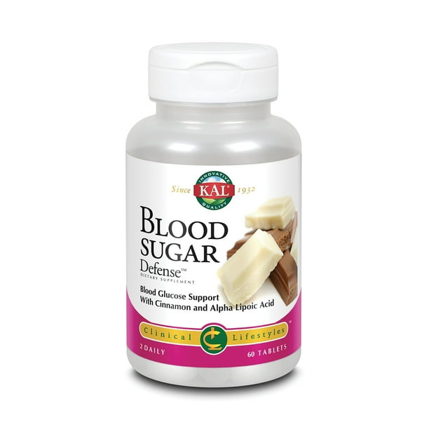 KAL Blood Sugar Defense Blood Glucose Support with Cinnamon and Alpha