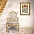 thumbnail image 3 of William Blake Richmond 19x24 Gold Ornate Framed and Double Matted Museum Art Print Titled - Portrait of Mrs Charles Rome, 3 of 4