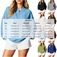 thumbnail image 2 of Vivianyo HD Women's Over Size Drop Shoulder Quarter Zip Fall Sweatshirt, Womens Stand Collar Ribbed Cuff and Hem Solid Winter Pullover Tops for Loungewear, Women's Army Green, Sizes S-2XL, 2 of 5