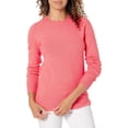 thumbnail image 1 of walmart Essentials Chandail à Col Rond à Manches Longues pour Femmes, Coupe Classique, Toucher Doux, 1 of 8