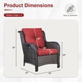 thumbnail image 4 of POCASSY Wicker Rattan Outdoor Chairs, 4 of 9