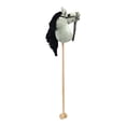 thumbnail image 3 of Caballo de peluche con ruedas, relincha y galopa, 31,5 pulgadas, divertido juego de simulación con ruedas para niños, niñas y niños. Gris claro, 3 of 8