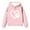 Light Pink, variant on WOYY Toddler Girls Valentine's Day Hoodie Heart Print Hooded Sweatshirt, Sizes 3-4T