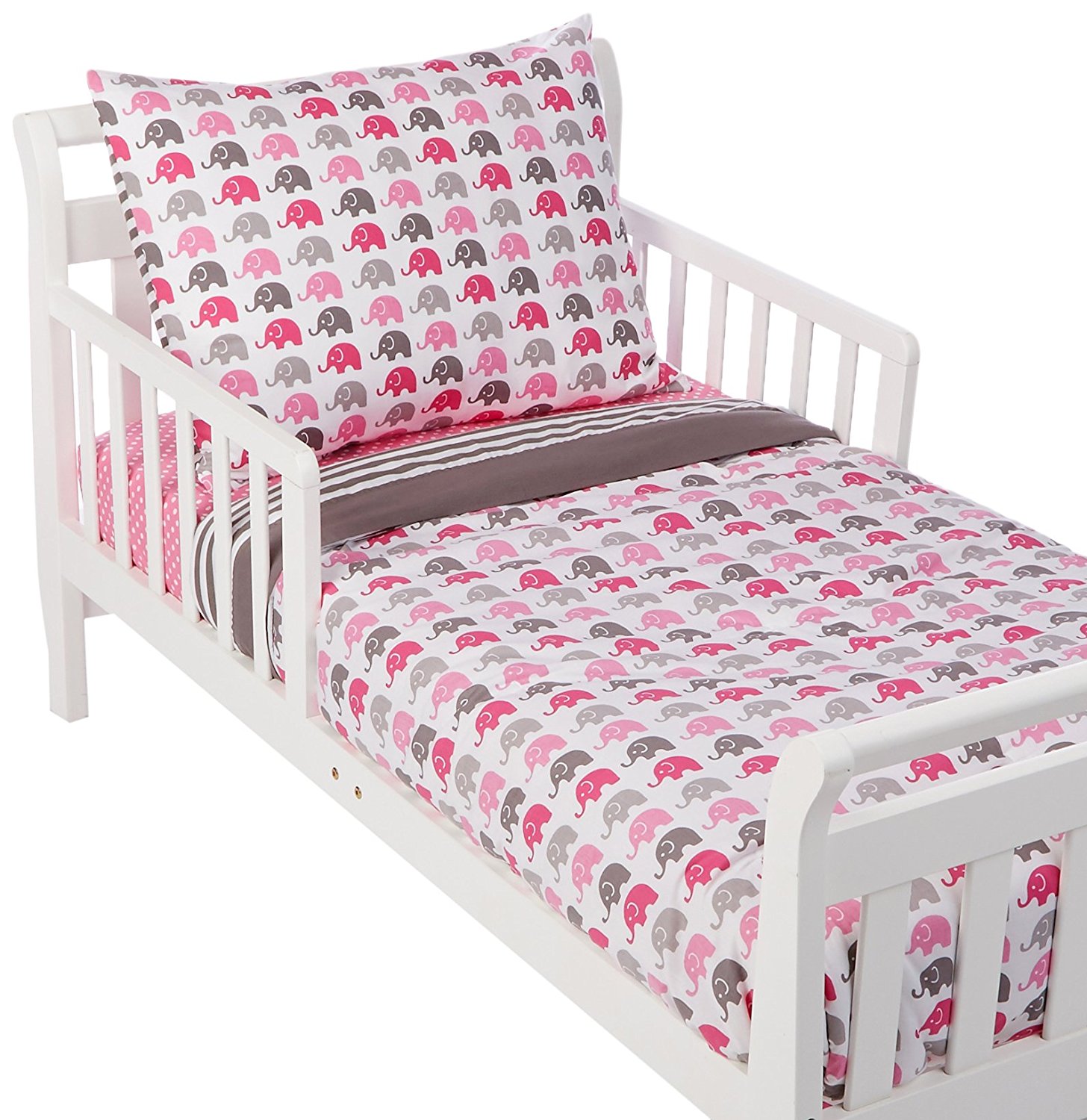Bacati Stripes 4 Piece Bedding Sets, Toddler Bed